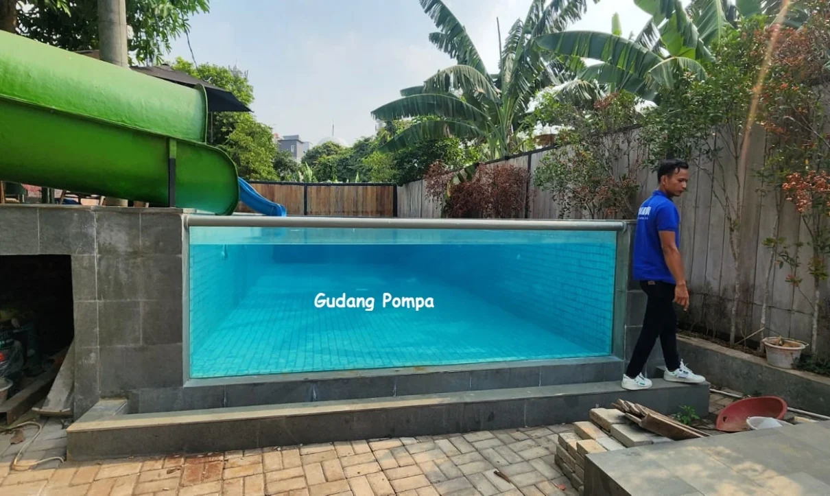 pembuatan kolam renang kaca