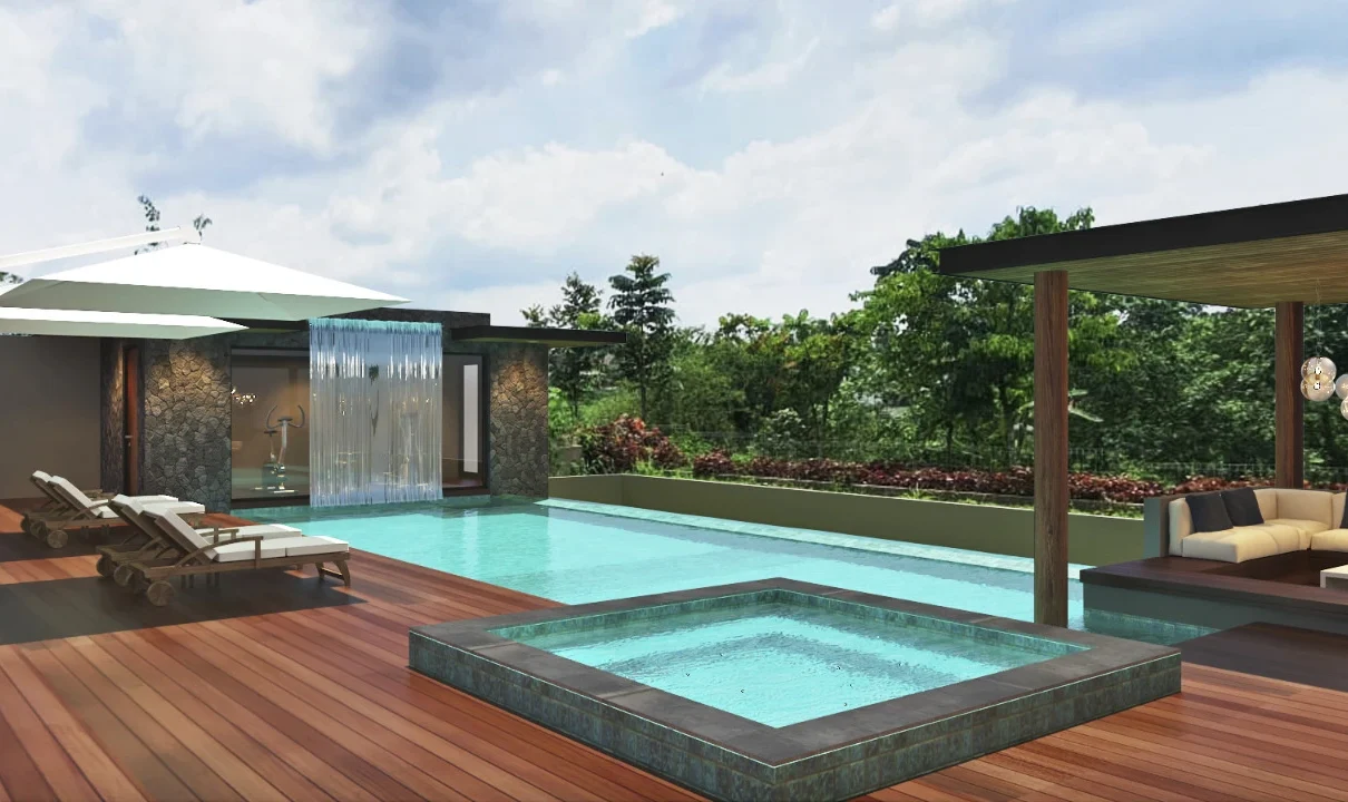 Kolam Renang Skimmer untuk Sauna