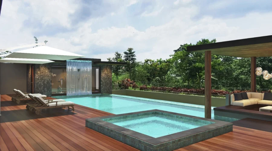 Kolam Renang Skimmer untuk Sauna